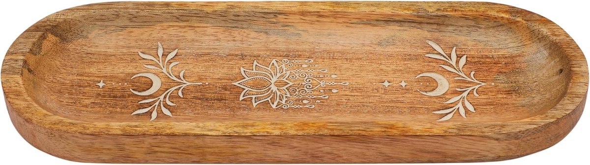 Handcrafted Wooden Incense Holder with Brass Inlay - Round Agarbatti & Dhoop Stand - ShopVlot