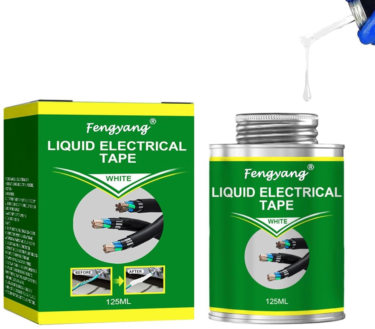 Fengyang 125ml Liquid Rubber, Liquid Insulating Rubber Jacket, Liquid Electrical Tape, Liquid Insulation Electrical - ShopVlot