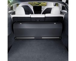 SnelShoppen - Car Trunk Organizer - Waterdichte Lederen Kofferbak Organizer met Deksel en Stevige Handgreep - Verstelbare Compartimenten - Geschikt vo