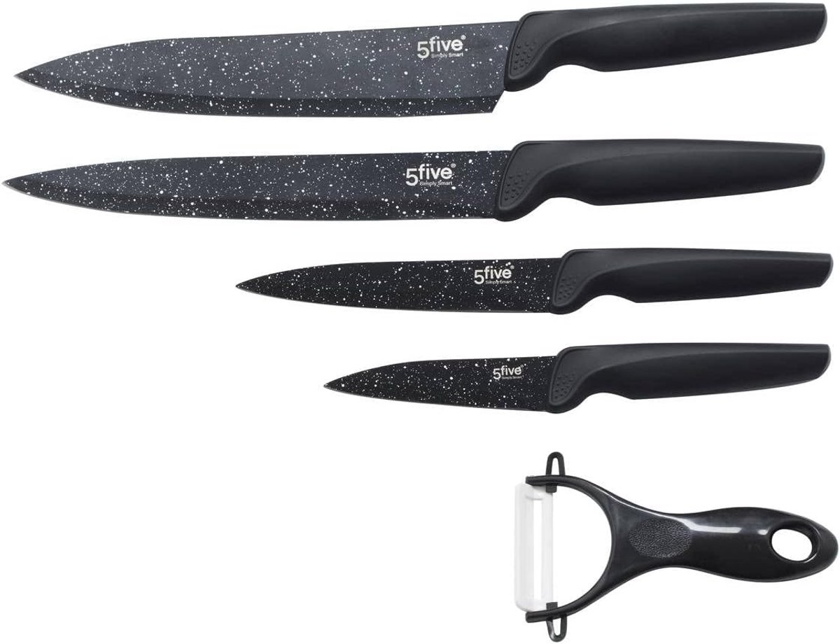 Kookgerei set - 5-delige set - roestvrij staal - snijgemak en duurzaamheid - SnelShoppen