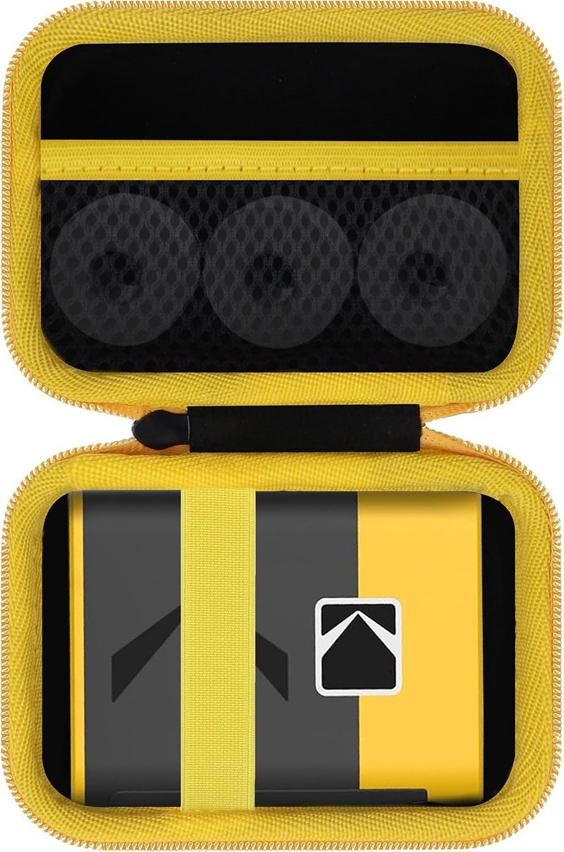 Lebakort Dur Étui Housse Cas Compatible avec Label ERA M50 Label Maker Machine (White and Yellow) - ShopVlot