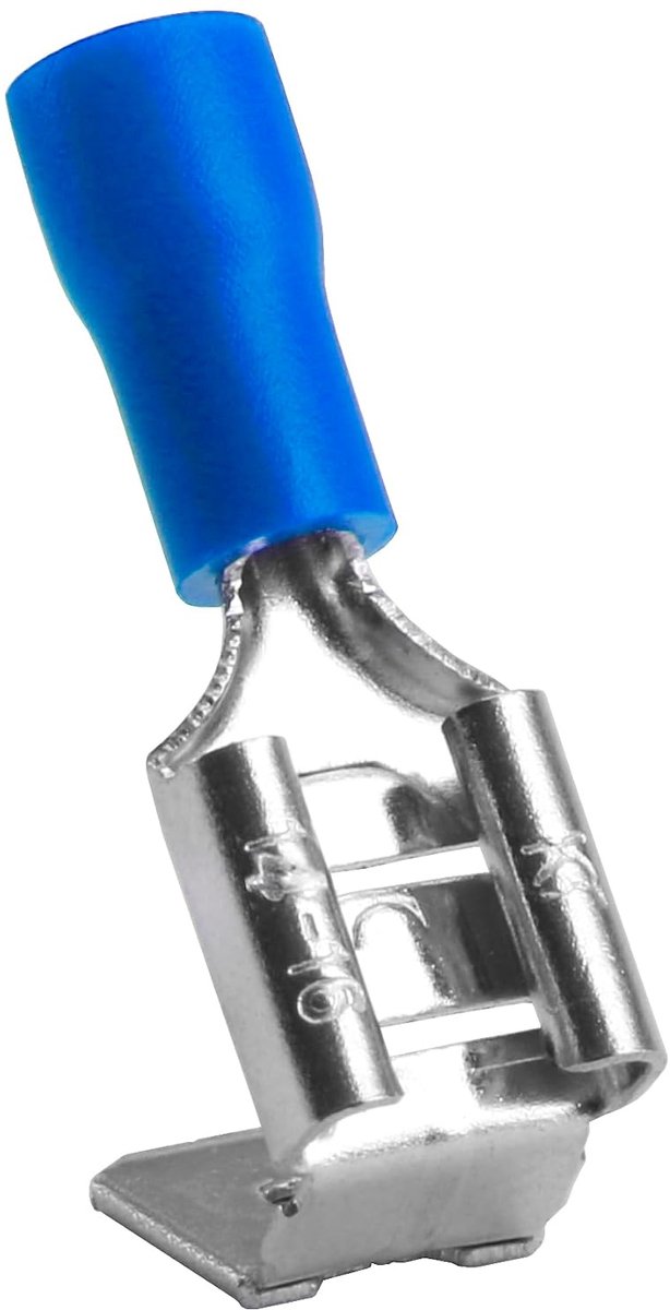 Heschen male multi-stack disconnector spade crimp terminal blue 100pcs