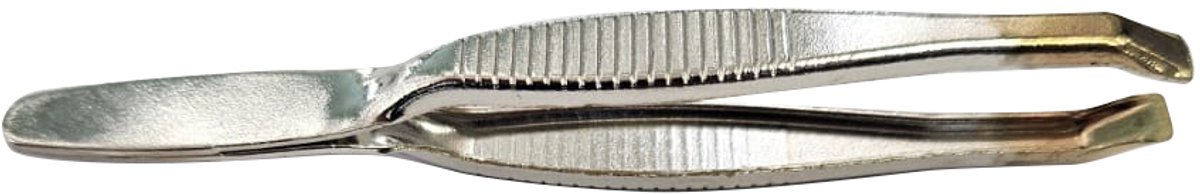 DKS Pro Pincet P10 Goud - Brede Platte Punt - Professionele Pincet