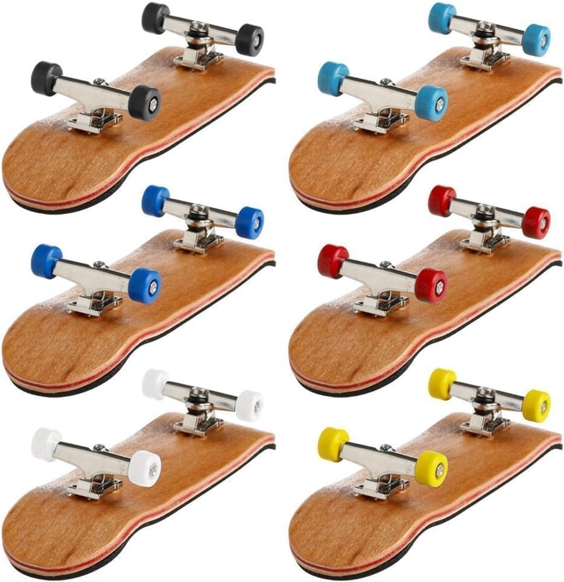 Complete Mini Finger Skateboard met Maple Houten Brug en Drukregulator voor Kinderen - Perfect voor Tricks en Stunts