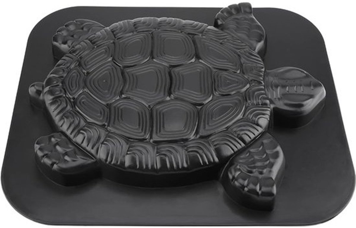 Betonmal - Schildpad - Padvorm - Herbruikbaar - Tuinpad maken - Uniek - Schildpadpatroon - 44x38cm - Zwart