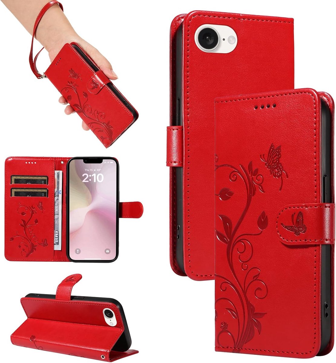 Hoesje voor iPhone 16e / iPhone SE4, Rood
