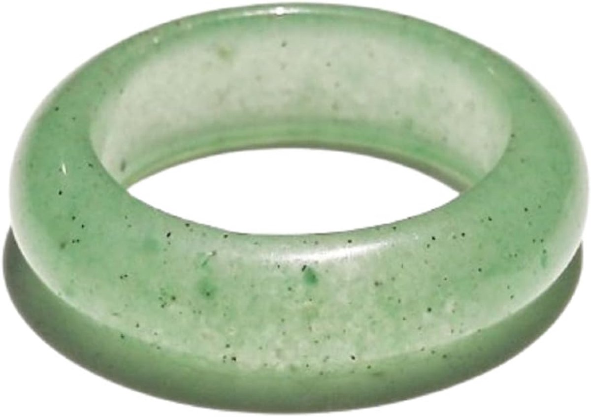 Ring van natuurlijk helende kristal en agaat, meditatieaccessoire voor mannen of vrouwen