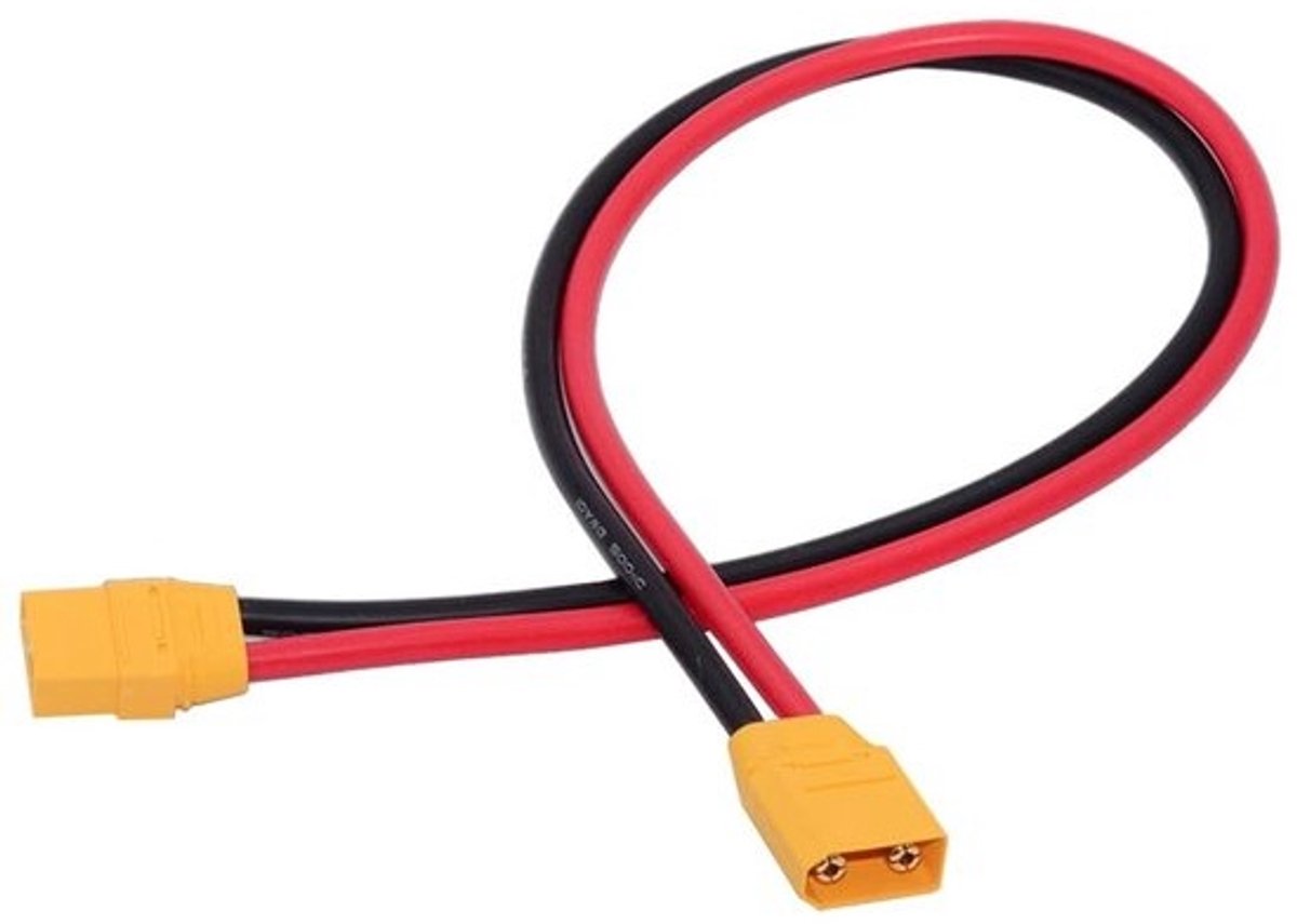 10AWG XT90-verlengkabel voor RC-accu, draagbare krachtbron en zonnepanelen - 50 cm