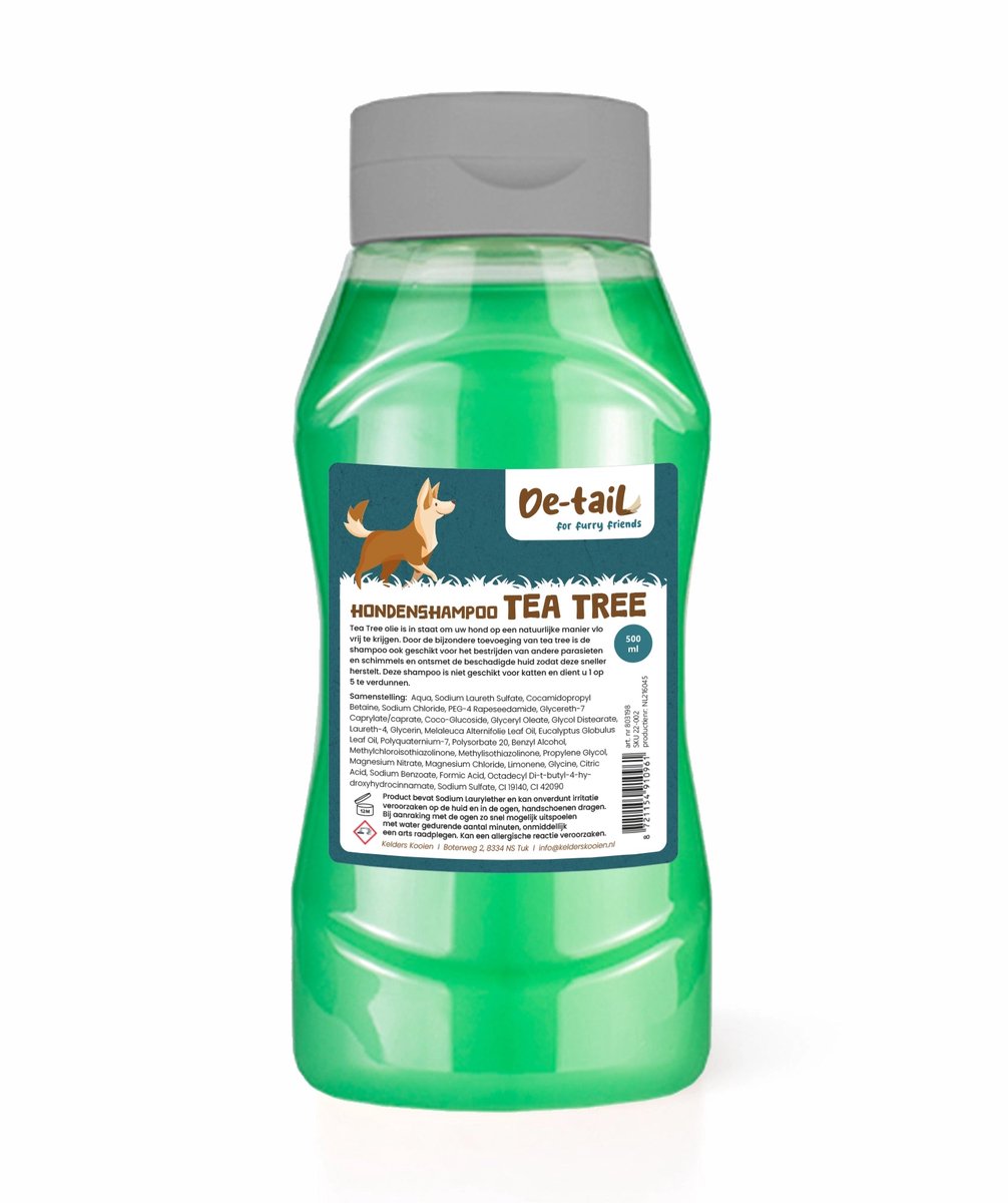 De-Tail Hondenshampoo Tea Tree 500 ml Title