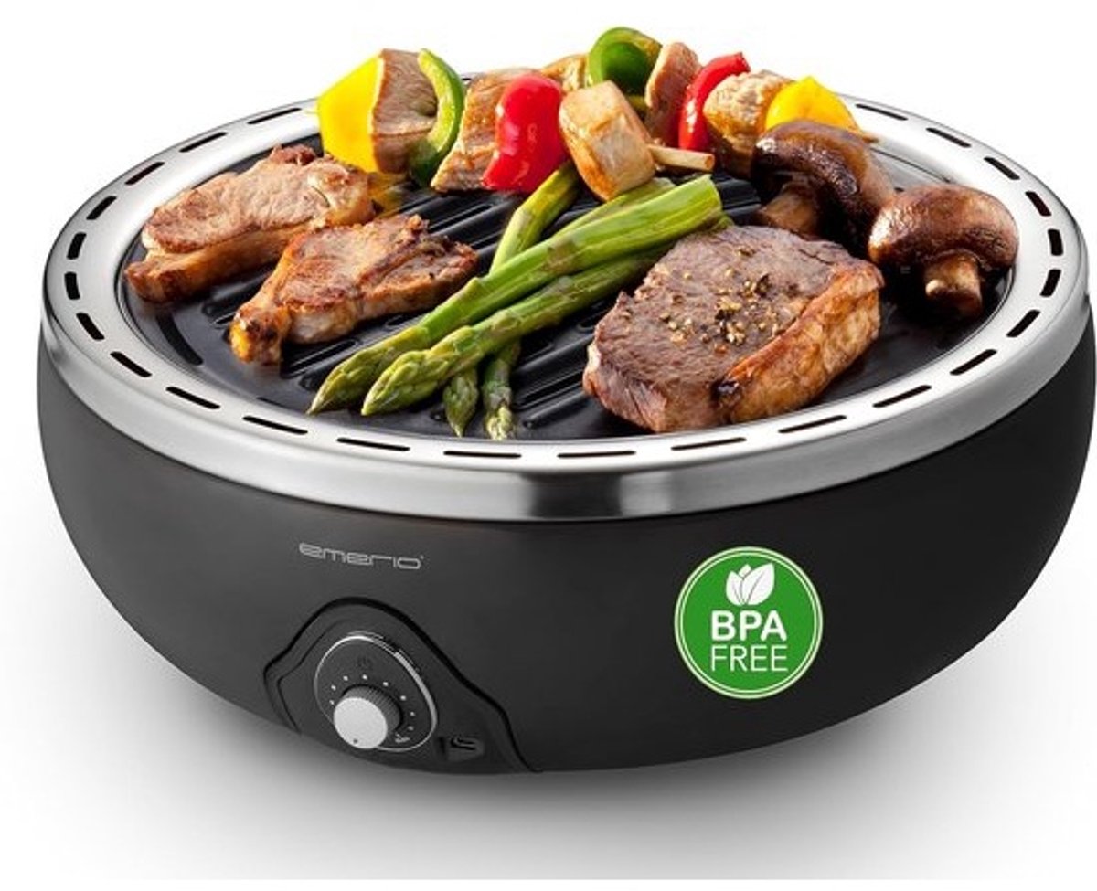 Draagbare houtskoolgrill - Met ventilator - Ideaal voor thuis en onderweg - 30 cm gietijzeren rooster