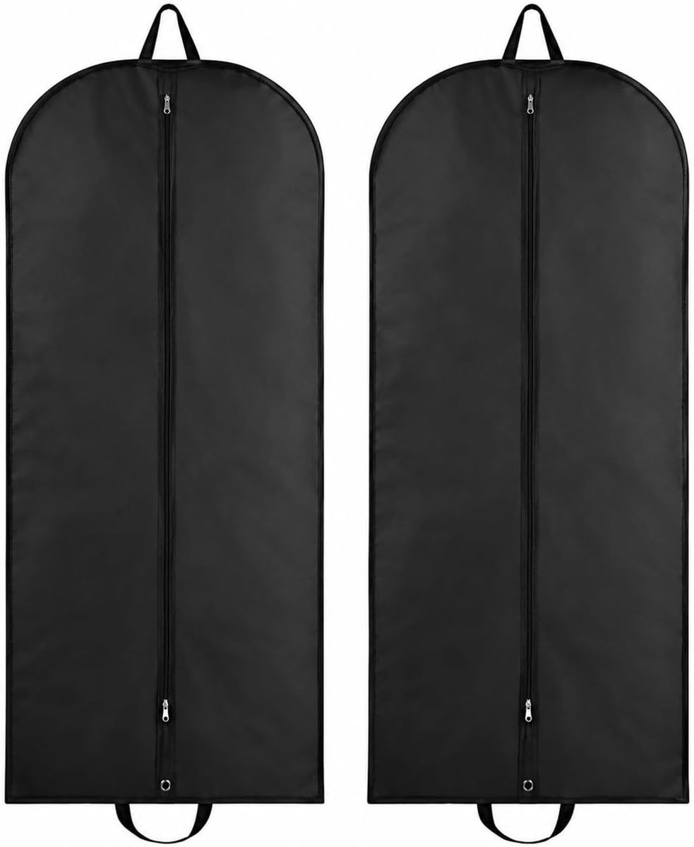 2 stuks kledingzakken pak heren vrouwen 60 x 120 cm opvouwbare paktas reizen kledinghoes met handgrepen kledingtas pak hoes beschermhoes voor pakken jassen jurken garderobe thuis reizen business