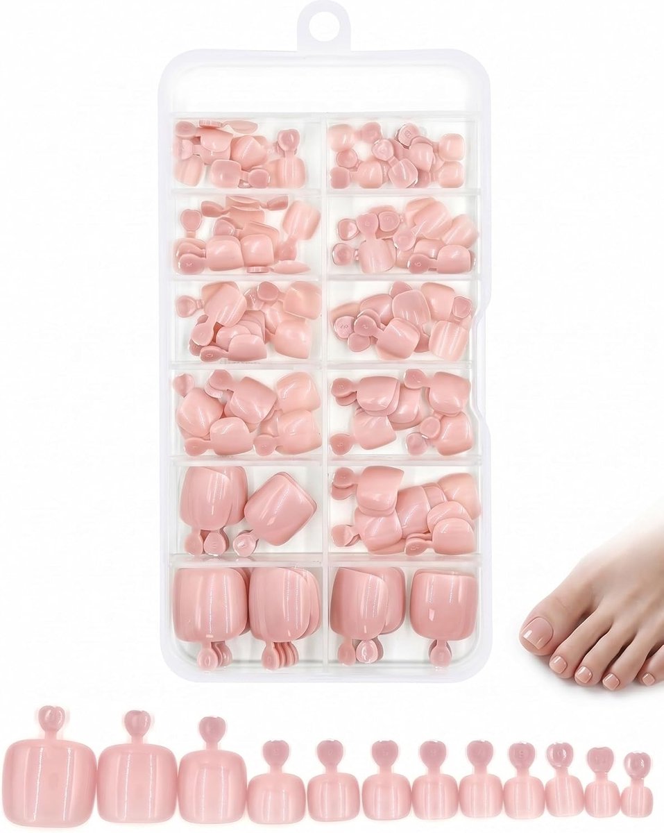 Teennagels, 120 stuks, premium stickers, antislip, licht en ademend, ideaal voor sport, reizen en pedicure (lijm niet inbegrepen)