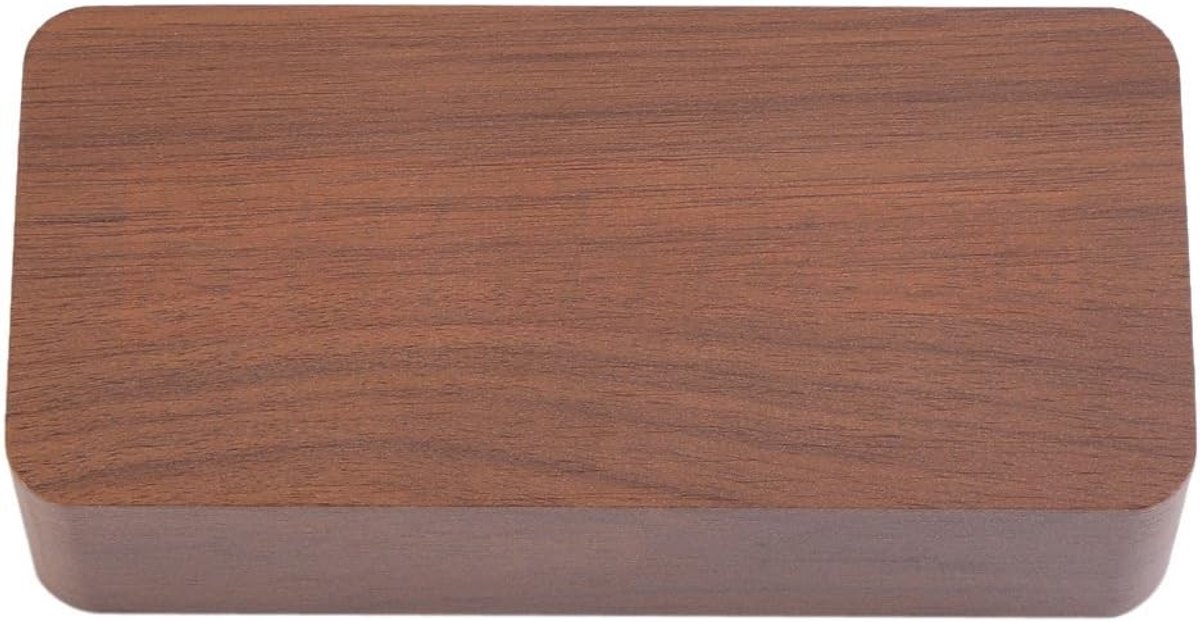 Houten LED Alarmklok met Temperatuurweergave, Stemcontrole en Draagbaar Ontwerp voor Thuis en Kantoor, USB of Batterij Voeding