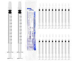 20pcs syringes 1ml syringes colostrum syringe colostrum collector plastic syringes with caps without needle for - ShopVlot
