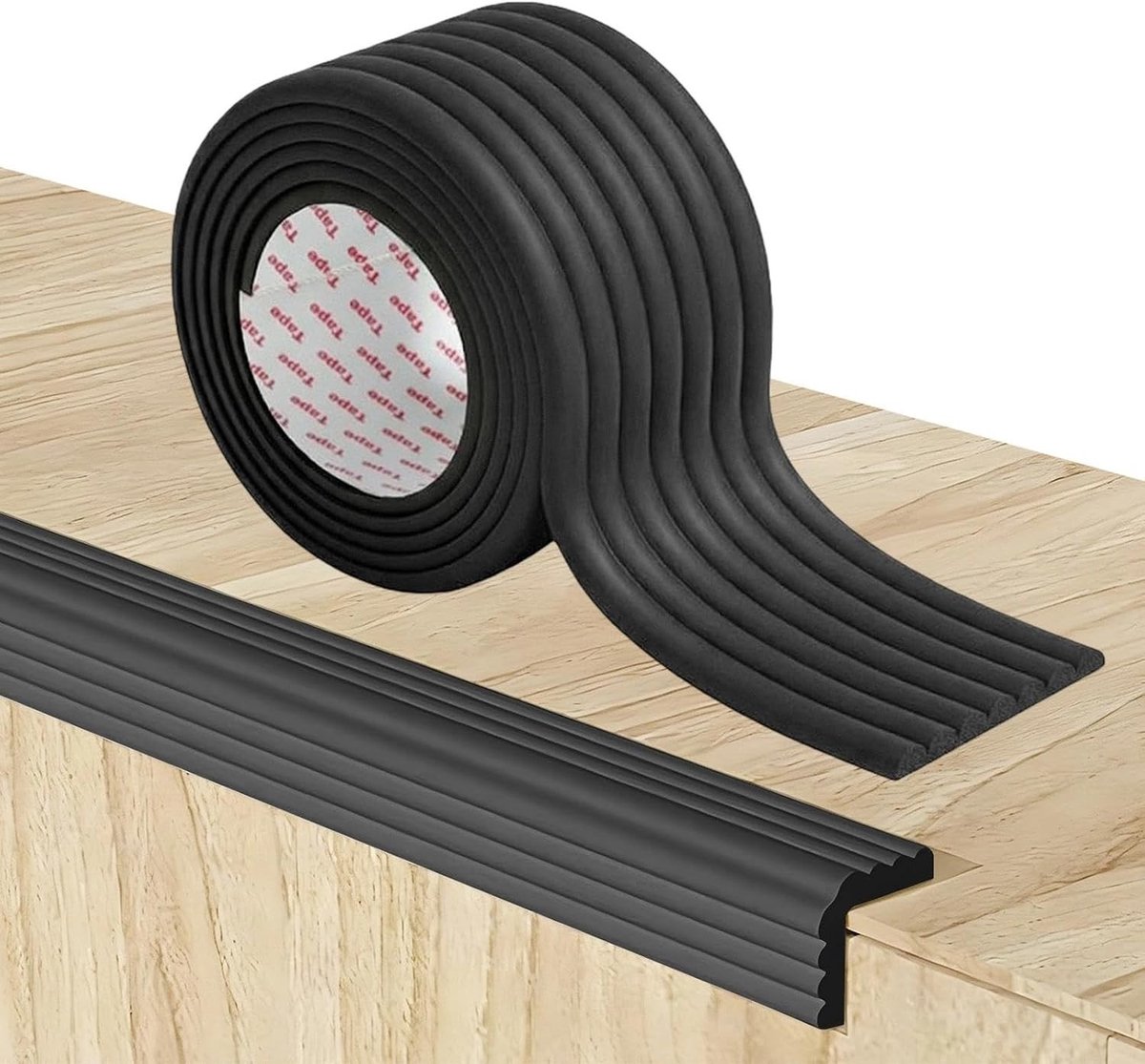 Zelfklevende randbescherming voor baby's en kinderen, hoekbescherming van schuimrubber, 2 meter veilig voor meubels