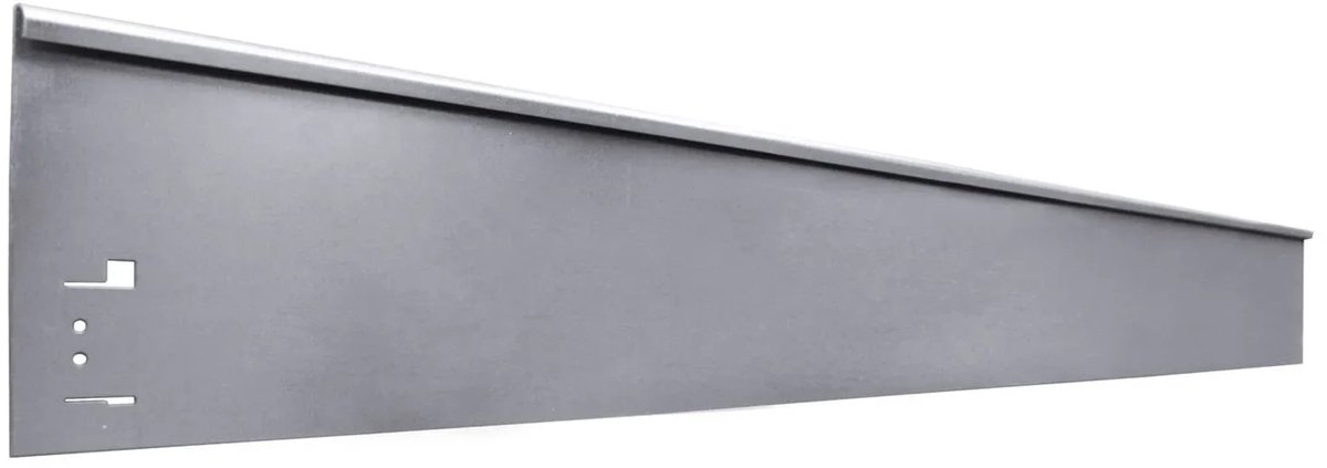 Borderrand metaal Hoogte 13.5 cm Lengte 120 cm | Gazonrand | Kantopsluiting, kleurloos