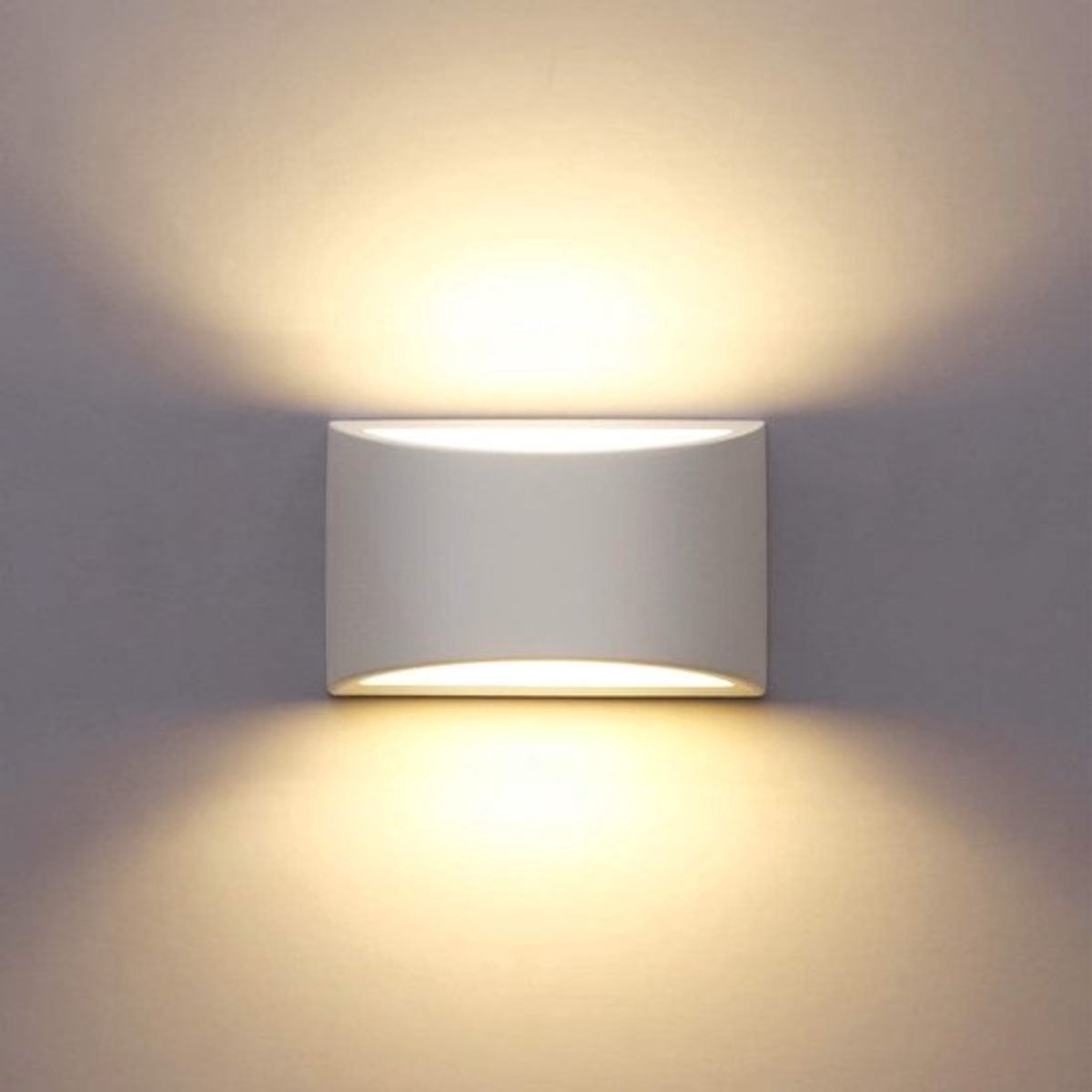 Moderne led-wandlamp voor binnen - 7 W - Warmwit licht en omhoog- en omlaagverlichting voor badkamer, woonkamer, slaapkamer en hal