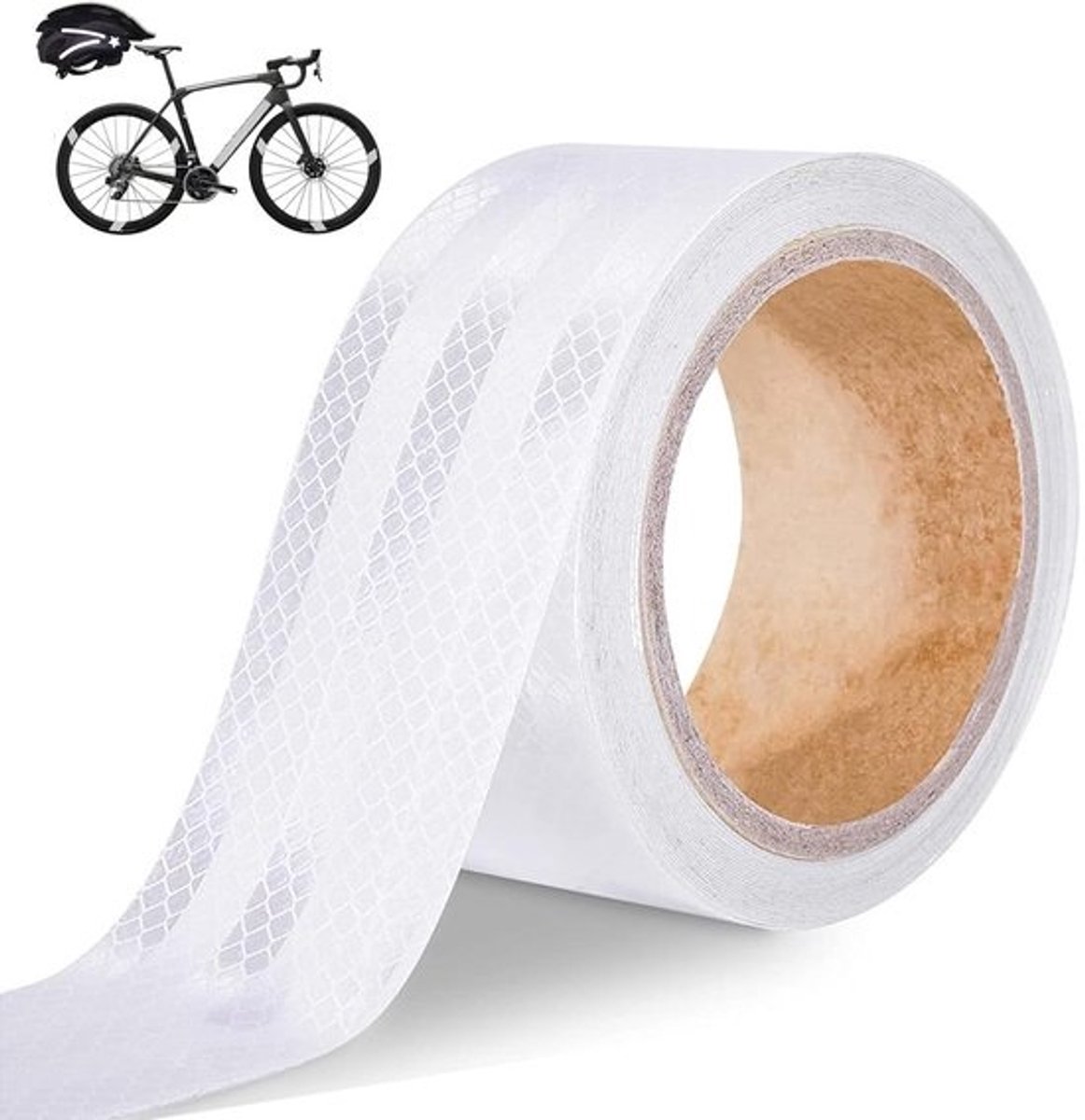 Reflecterend zelfklevend plakband 5 cm x 10 m - waterdicht waarschuwingstape voor fietsen en voertuigen