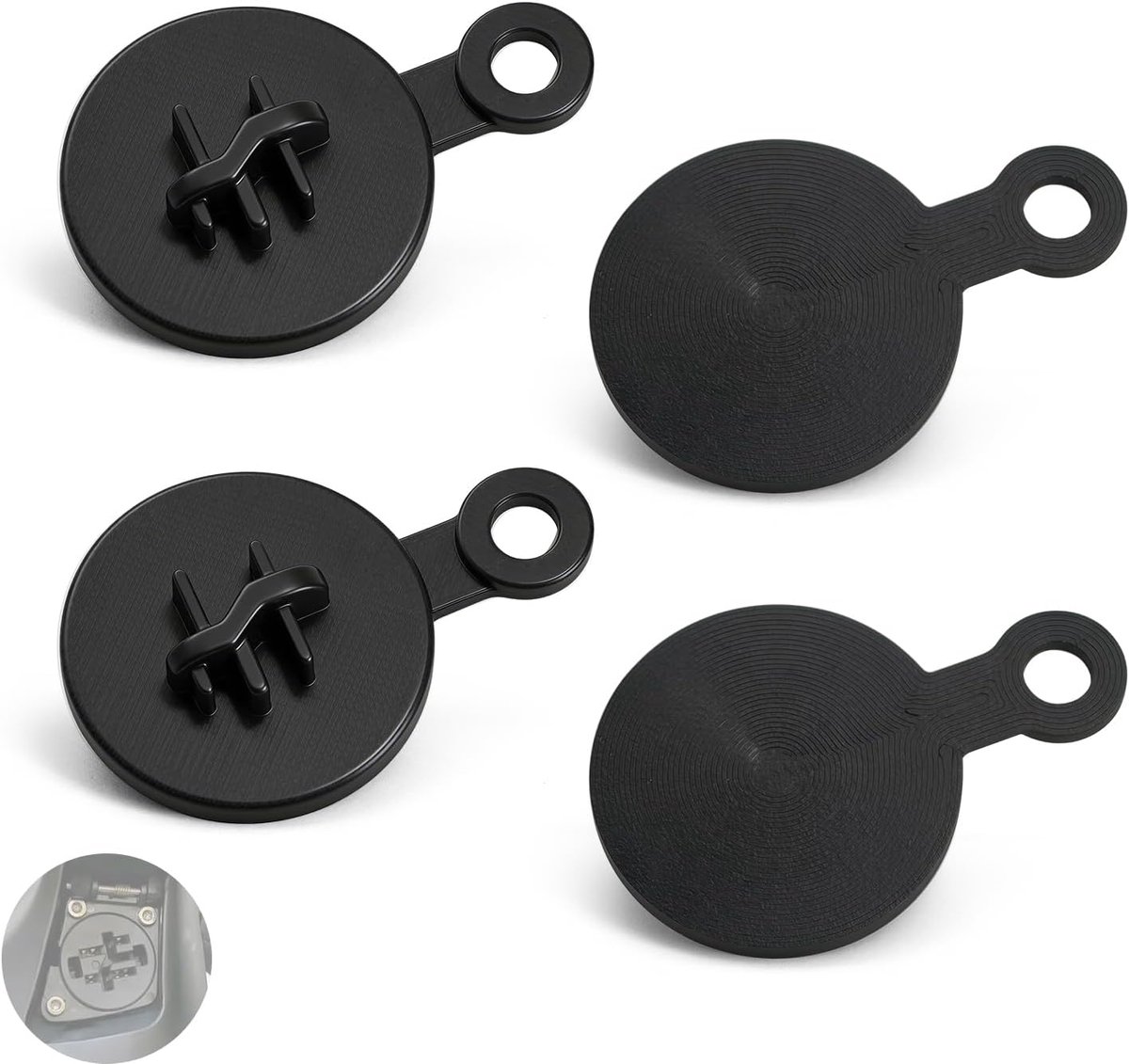 Sluitstekker voor e-bike, voor Bosch Smart - fietsaccessoires voor Bosch Smart System Plug e-bike accubeschermhoes, waterdicht, e-bike motorbescherming, afdekking laadbus oplaadaansluiting, 4 stuks
