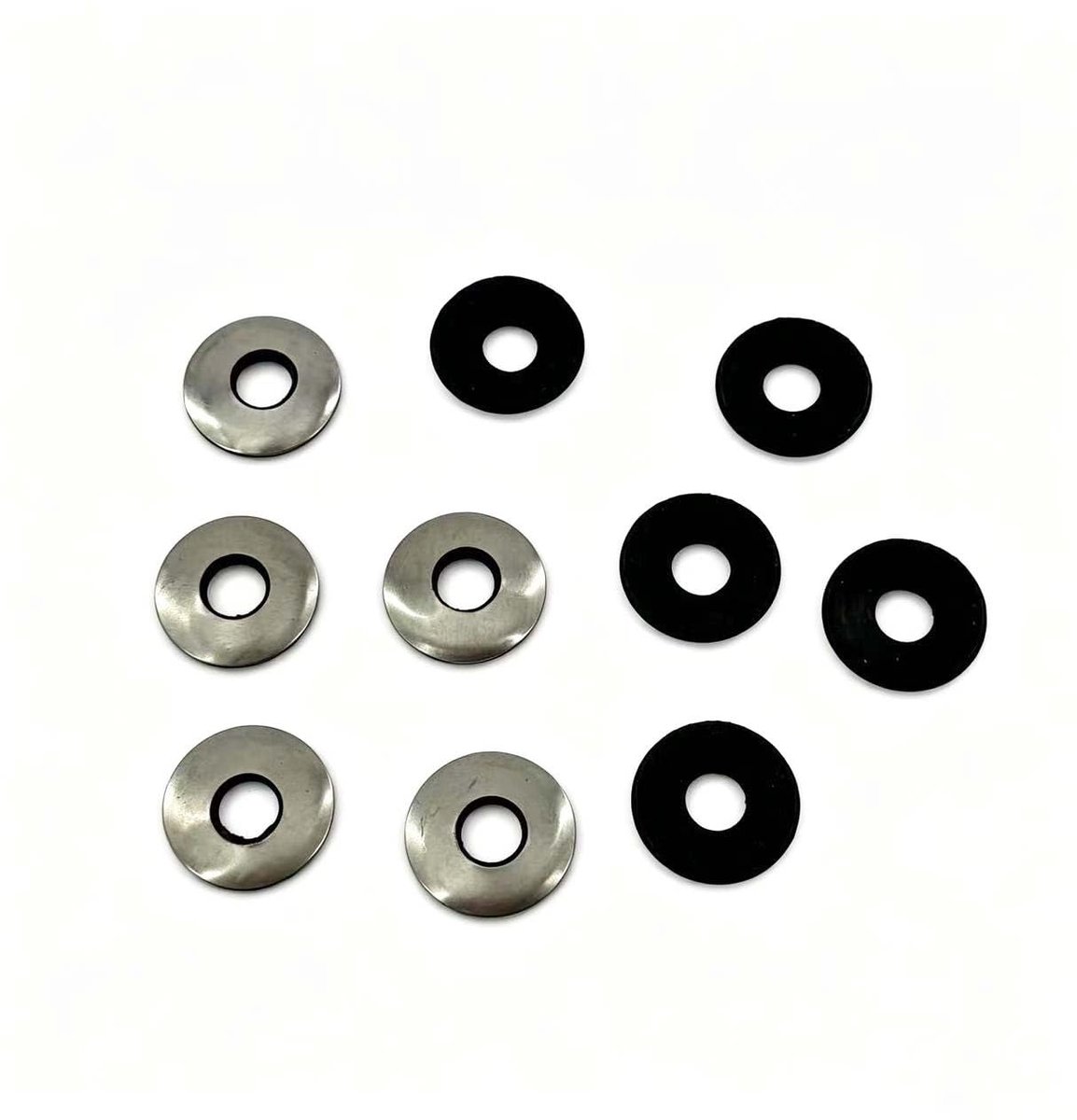 Wasringen met EPDM-afdichting, roestvrij staal en afdichtringen, carrosserieschijven met neopreen pad, roestvrijstalen sluitringen (M10 x 25 mm, 10 stuks)