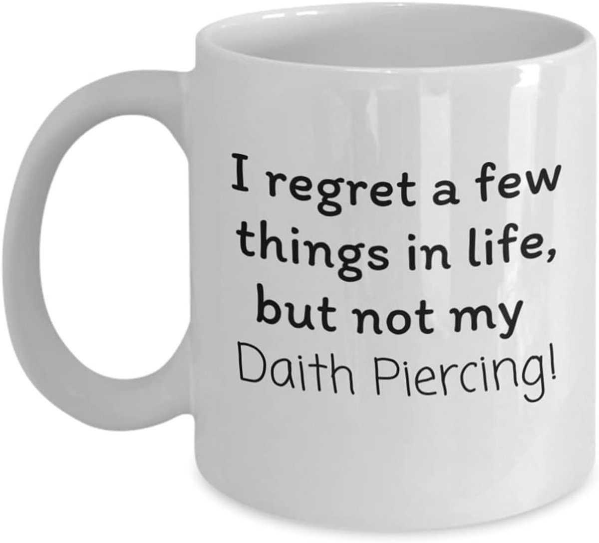 Piercing/Pierced Daith/Oor Piercing/Cool Geen spijt Pierced Ear Mug