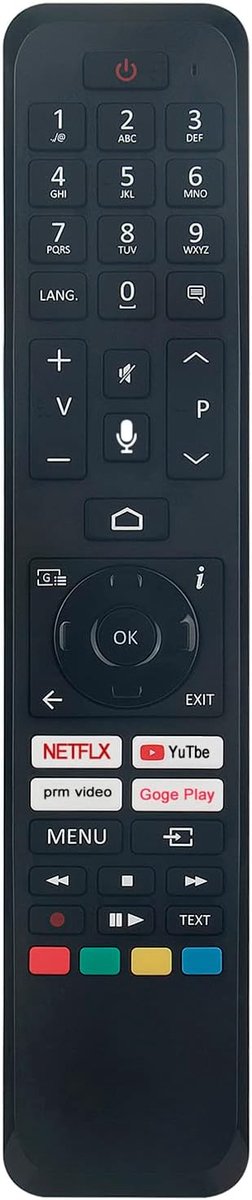 ALLIMITY Replce Remote Control Suitable for Continental Edison TV CELED55SA221B3 CELED32FHDSA21B3 CEQLED58SA21B3 - ShopVlot
