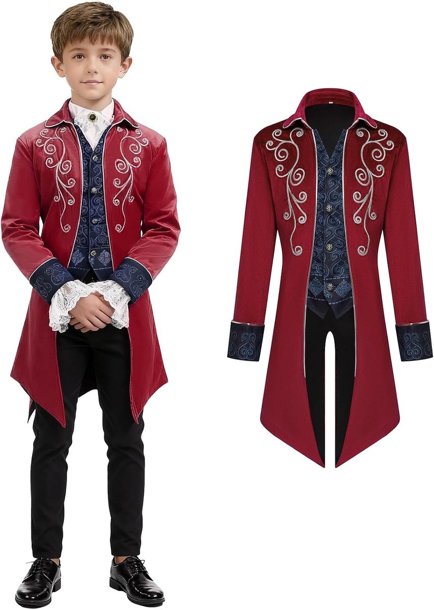 Victoriaanse gothic rock, middeleeuwse renaissance-jas, cosplay renaissance kostuum