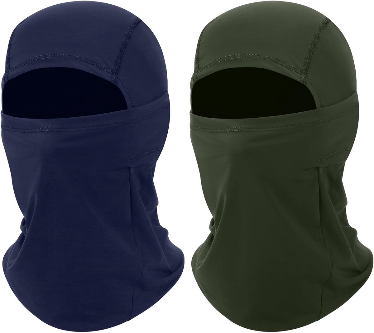 Bivakmuts voor motorfiets, zomer, 2 stuks, balaclava, bivakmuts, uv-bescherming, motormasker, dun en ademend, voor fietsen, wandelen en klimmen in de open lucht