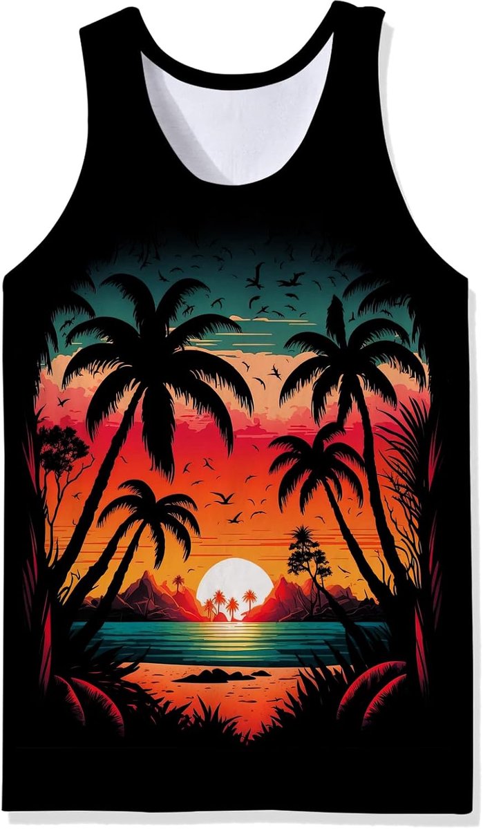 Heren Tank Top 3D Spiershirts Mens Vest Zomer Cool T-shirt S-XXL