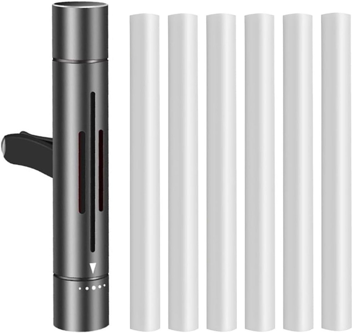 Essentiële Olie Diffuser voor Auto, Luchtverfrisser met 6 Navullingen, Ventilatie Clip voor een Verfrissende Rijdervaring en Aromatherapie