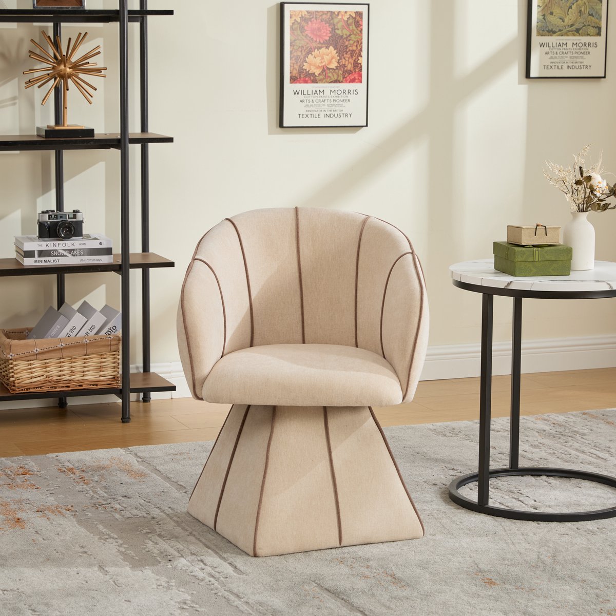 MODFU - Fauteuil - Draaibaar - Ergonomisch - Camel - Chenille
