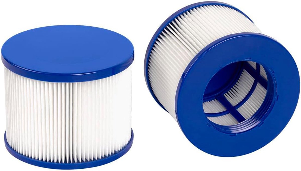 "2 stuks - filterpatronen- filterpatronen zwembad -geschikt voor Aquaparx、Ospazia、G Spa - bubbelbad filter - jacuzzi filter - jacuzzi ilterpatronen voor zwembadreiniging - vervangend filter - Blauw, Wit"