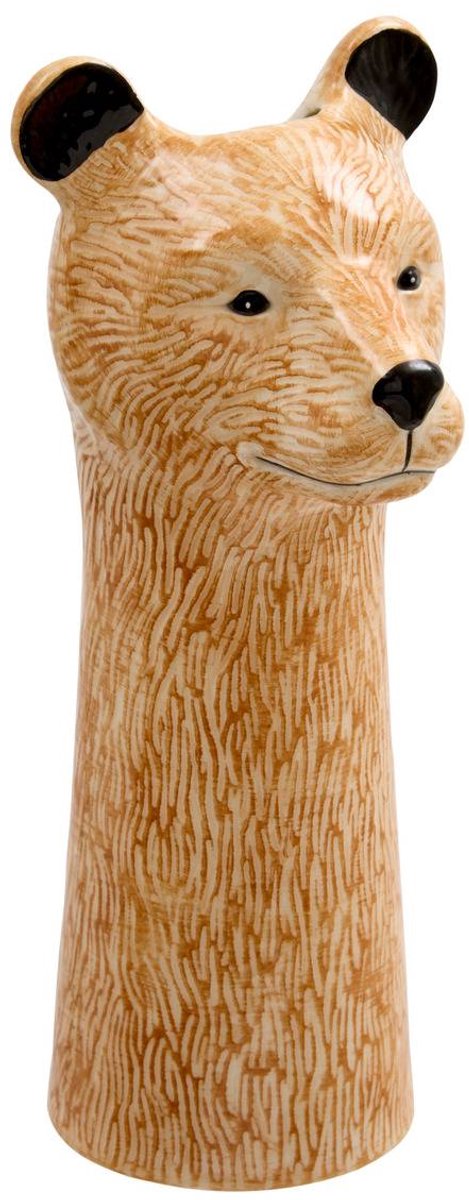 Atmosphera Créateur d'intérieur® Keramische vaas met vosmotief, Lisière, H. 25 cm modèle b
