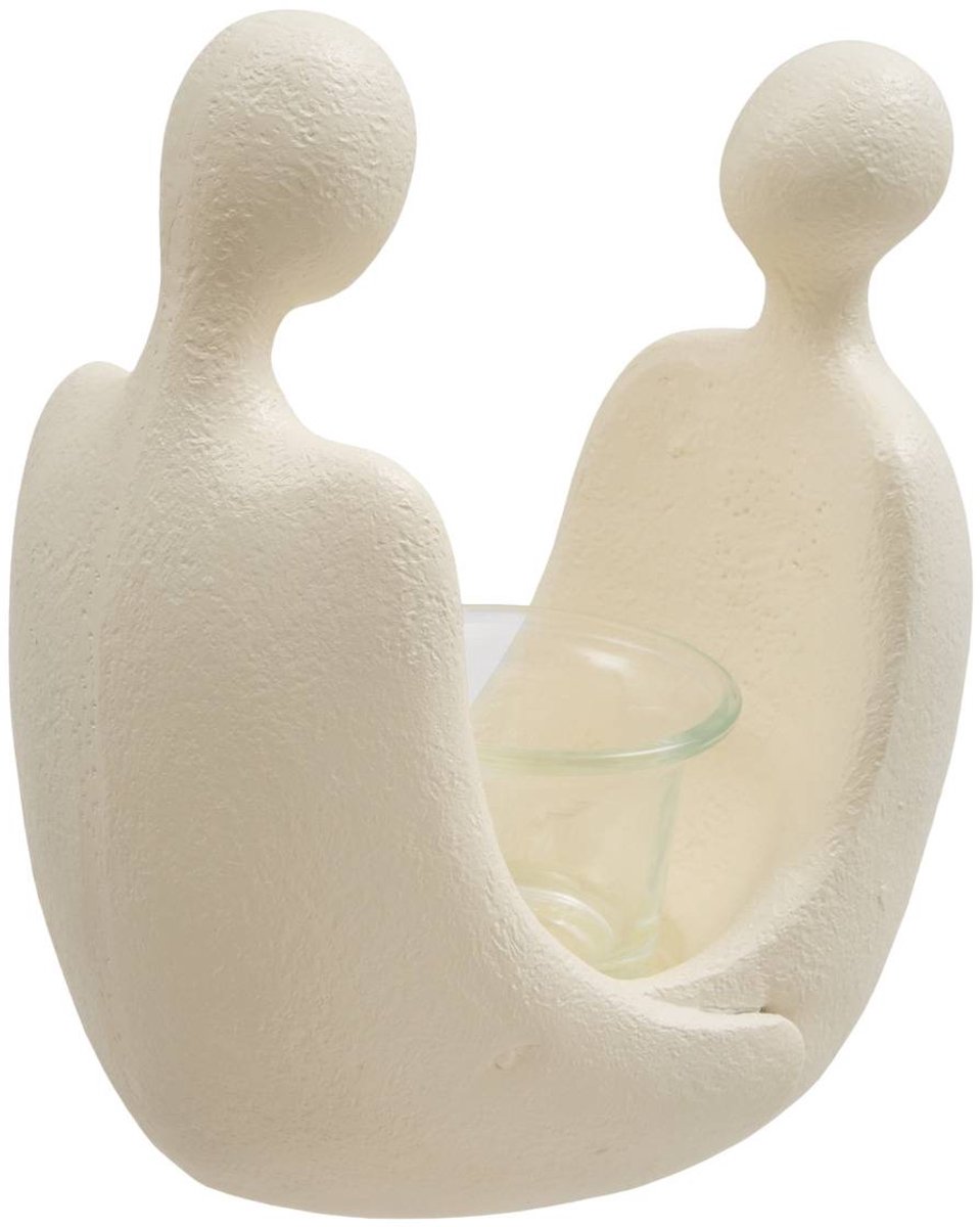 Photophore Mora H.17cm blanc