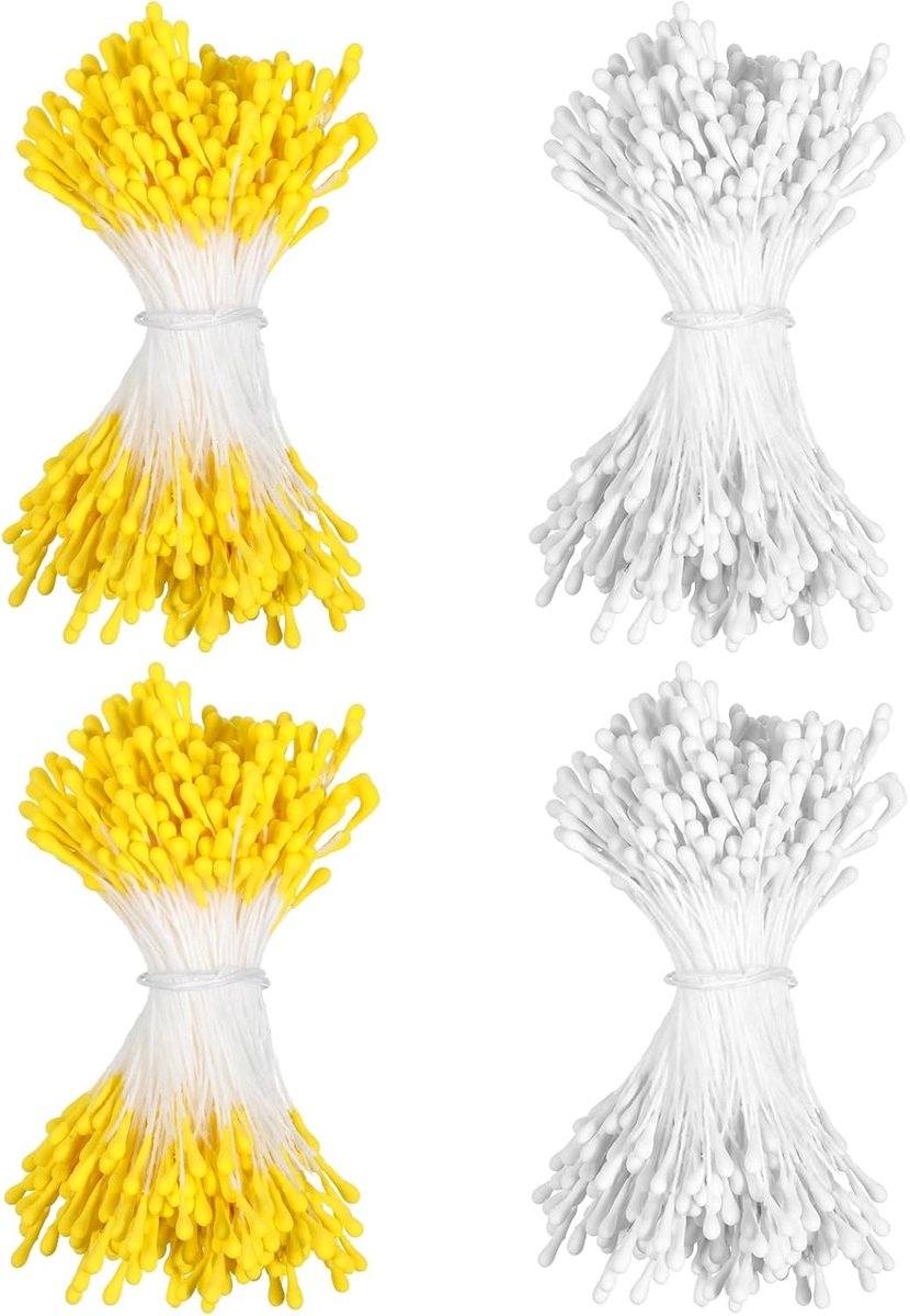 Kleurrijke Pijpenragers voor Creatieve Knutselprojecten - 1600 Stuks met 2 Bead Heads, Perfect voor Bruiloft Decoraties en Kunstzinnige Bloemstukken