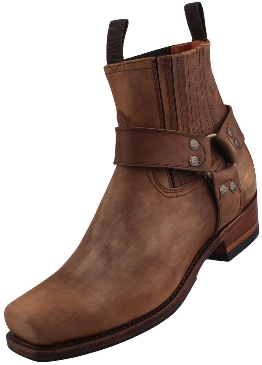 Sendra heren biker enkellaars 8286 bruin