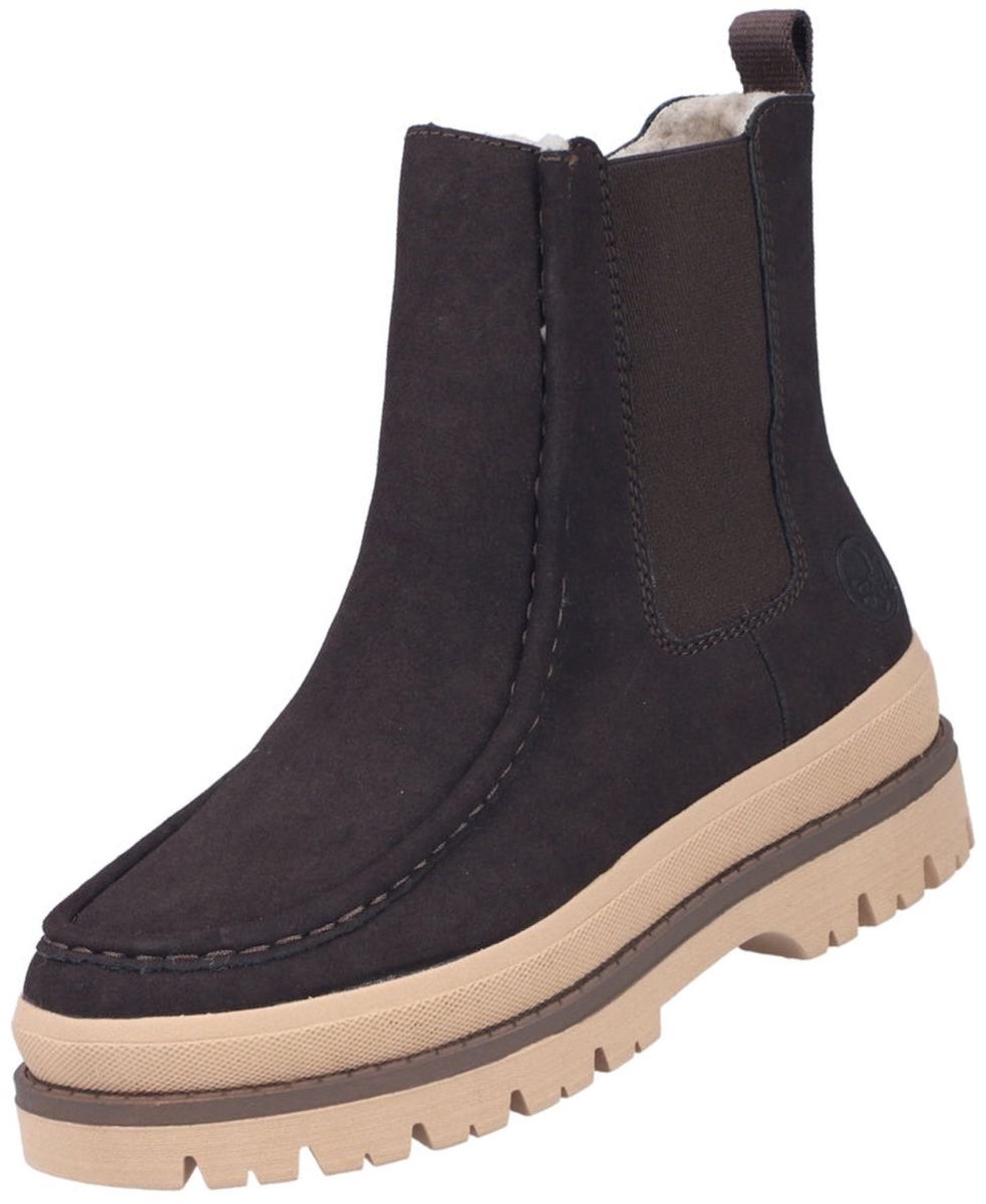 Rieker dames enkellaarsjes, gevoerd, bruin Y6272-25