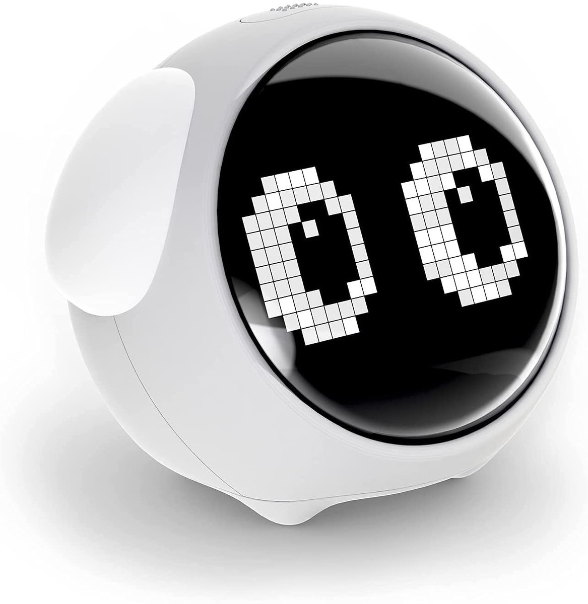 LED Kinderwekker met Emoticon Display en Nachtlampje