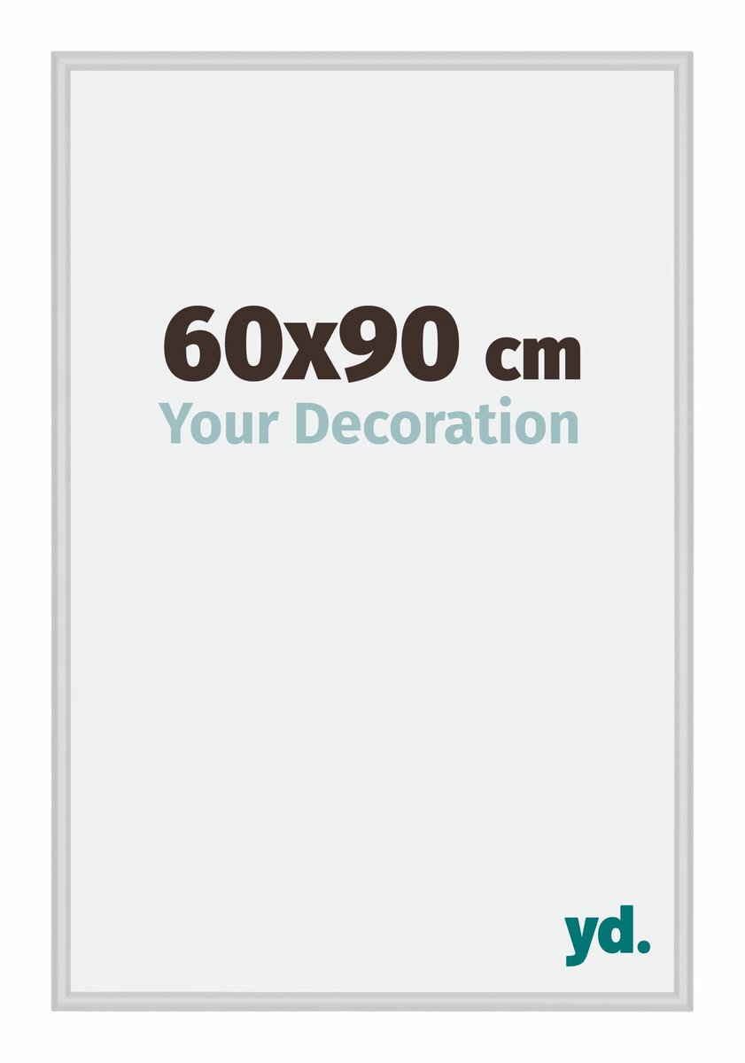 yd. Your Decoration - Fotolijst 60x90 cm - Aluminium - Zilver Mat - Miami