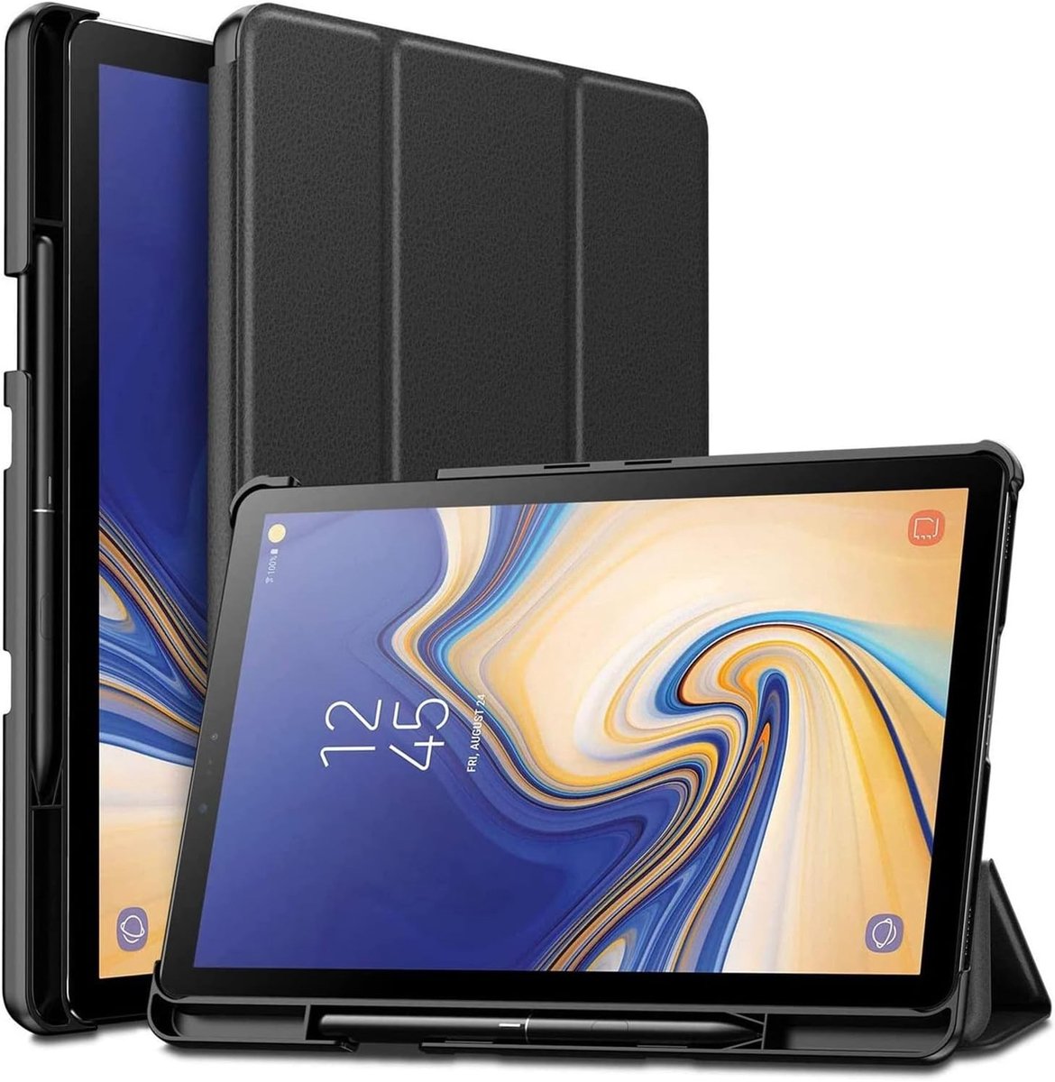 Universele Beschermhoes voor 10.5 Inch Tablet, Shockproof Folio Cover met Automatische Klok en Slaapstand, Geschikt voor Diverse Tablets