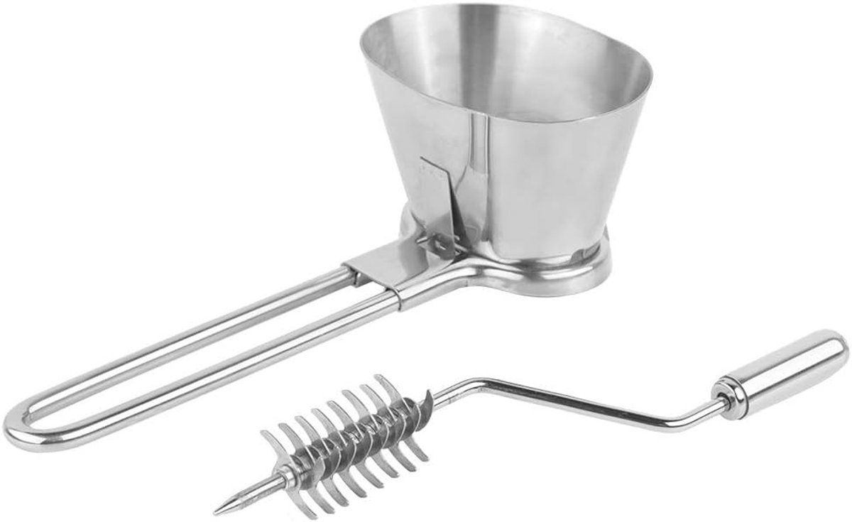 Handmatige Specerijenmolen van RVS, Eenvoudig te Reinigen Kruidenhakker voor Knoflook, Koriander en Ui, Perfect voor Koken en Bakken