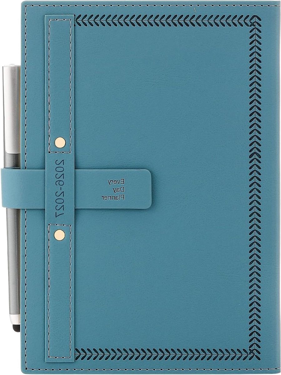 Dagboek 2026-2027 - Planner Agenda - Dagelijkse Planning - Pagina per dag - A5 formaat - Blauw