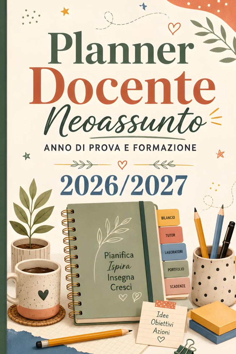 Planner Docente Neoassunto 2026/2027: Agenda settimanale per l’anno di prova e formazione - ShopVlot