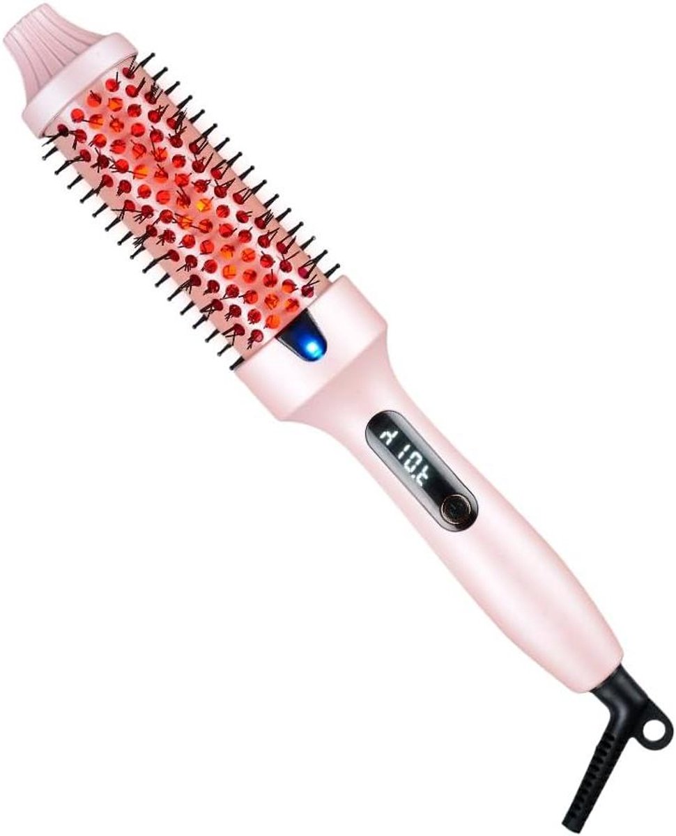 Hot Air Brush - Styler Föhn - Haar Stylen - Infrarood Technologie - 33 x 3.9 cm - Roze
