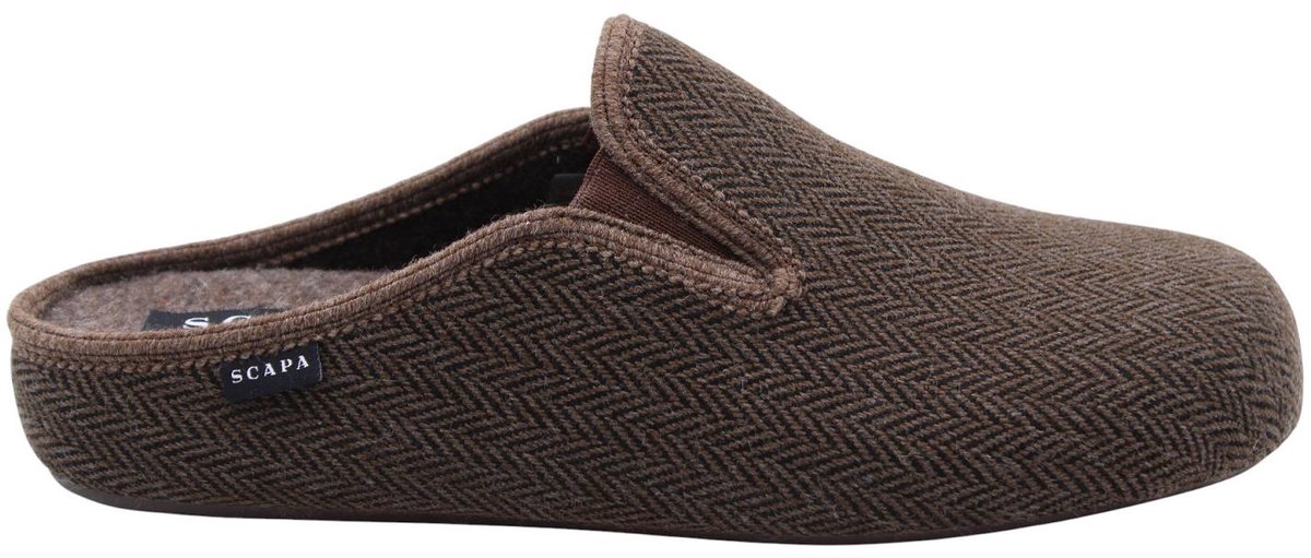 Scapa - Pantoffels - Bruin - Heren - Maat 41 -