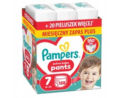 Pampers Pants Maat 7 - 128 Stuks - 15+ kg - Extra Zachte Bescherming