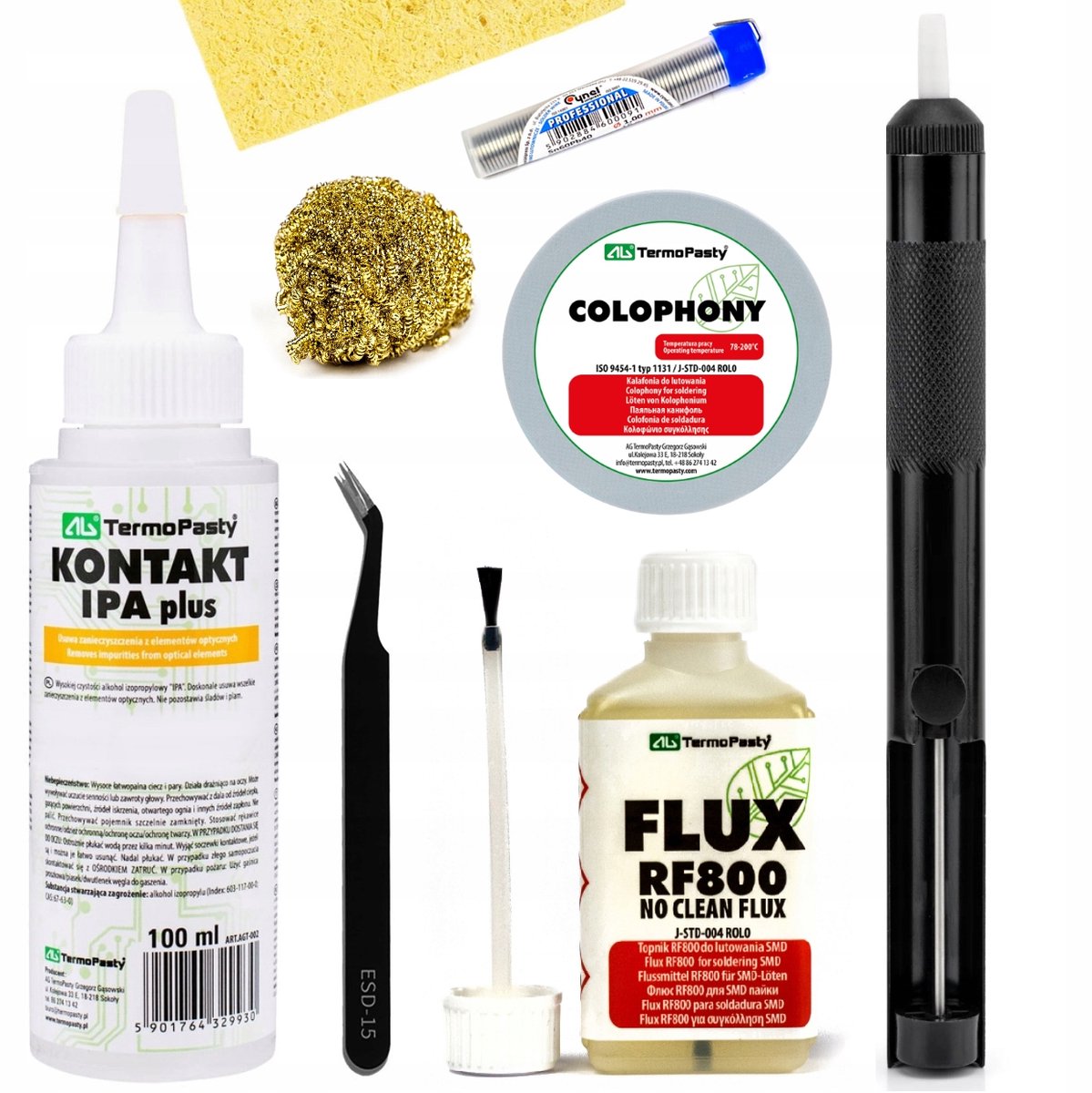 Compleet Soldeer Startset: Tin, Flux, IPA & Accessoires