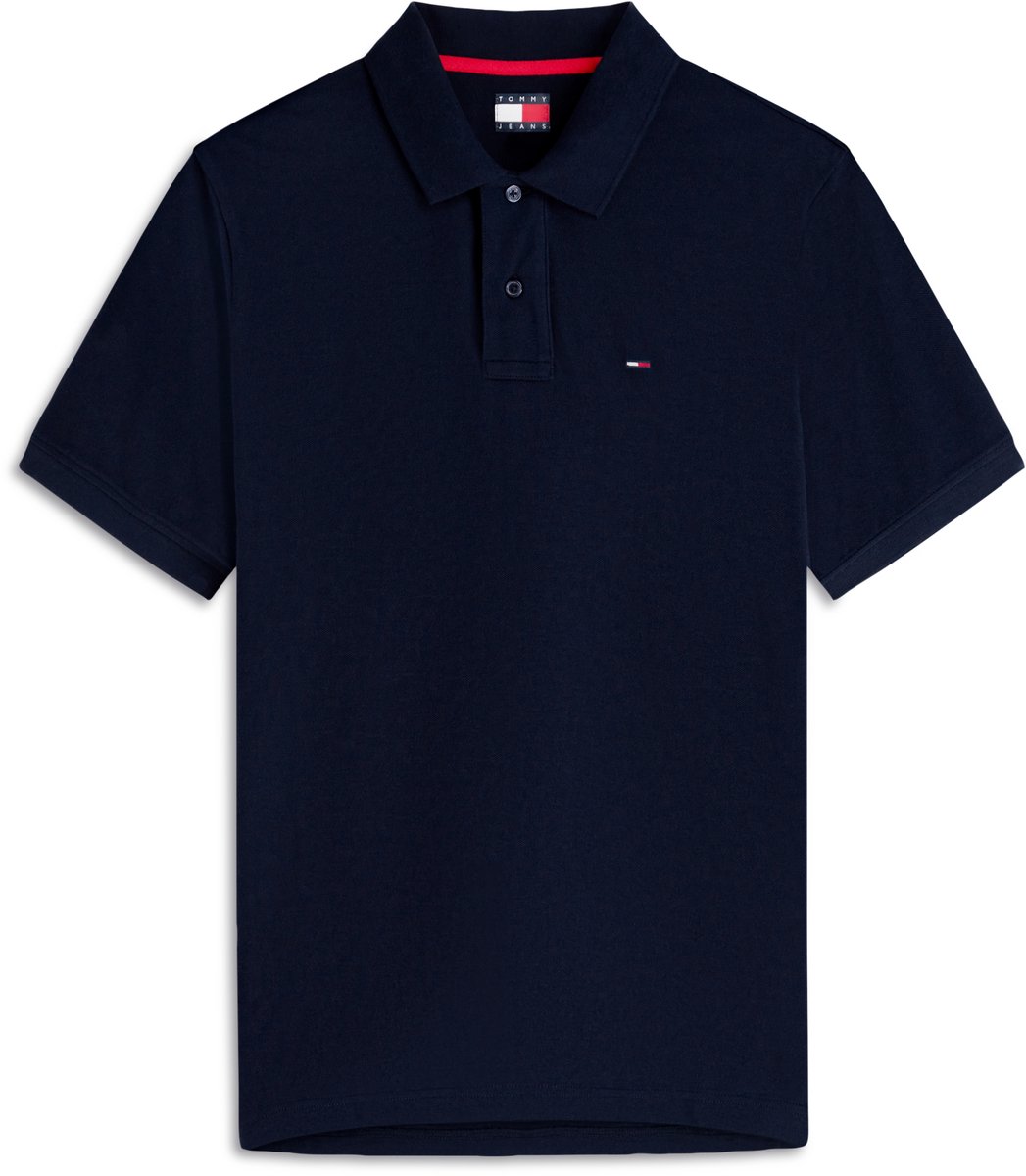 Tommy Jeans Poloshirt Tjm Reg Ess Polo Ext Dm0dm22711 C1g Dark Night Mannen Blauw