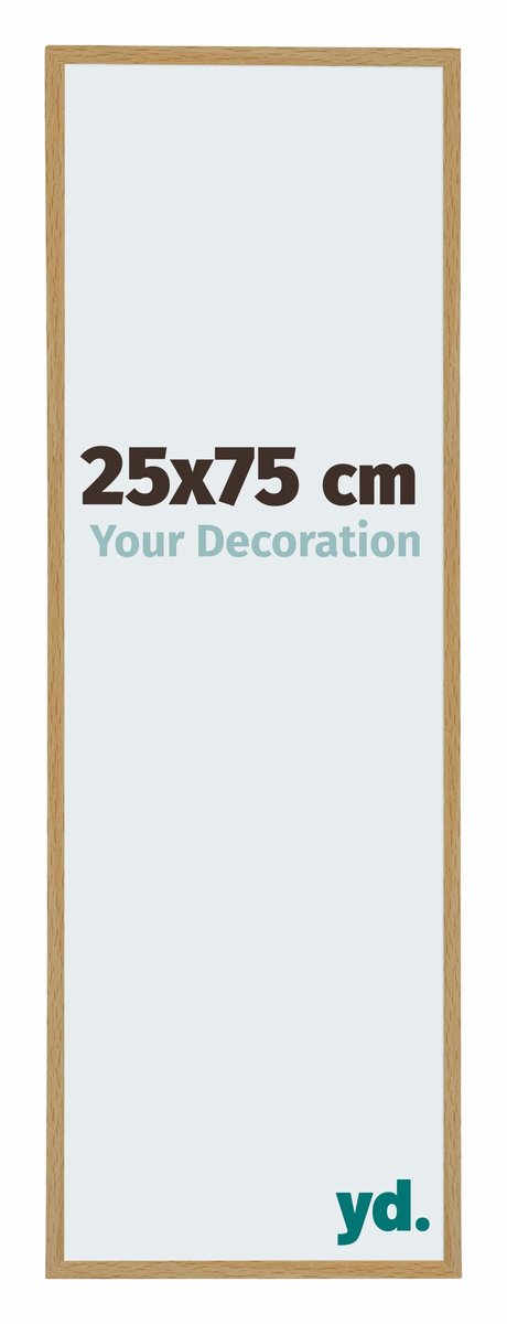 yd. Your Decoration - Fotolijst 25x75 cm - Kunststof - Beuken Licht - Evry