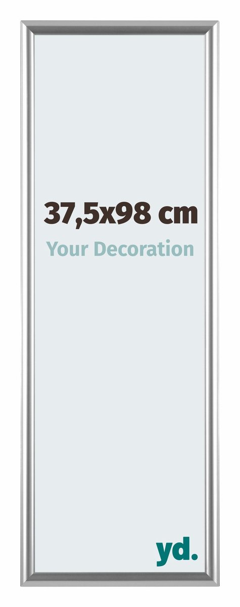yd. Your Decoration - Fotolijst 37,5x98 cm - Kunststof - Zilver - Bordeaux